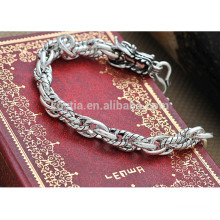 Chinesisches antikes Drachen 925 Sterling Silber Armband